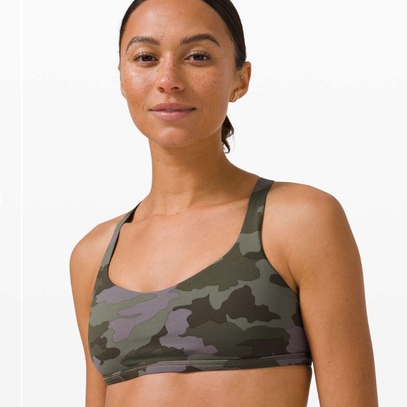 lululemon athletica Other - Lululemon Free to Be Bra - Sz 4 - Heritage 365 Camo Dusky Lavender Multi